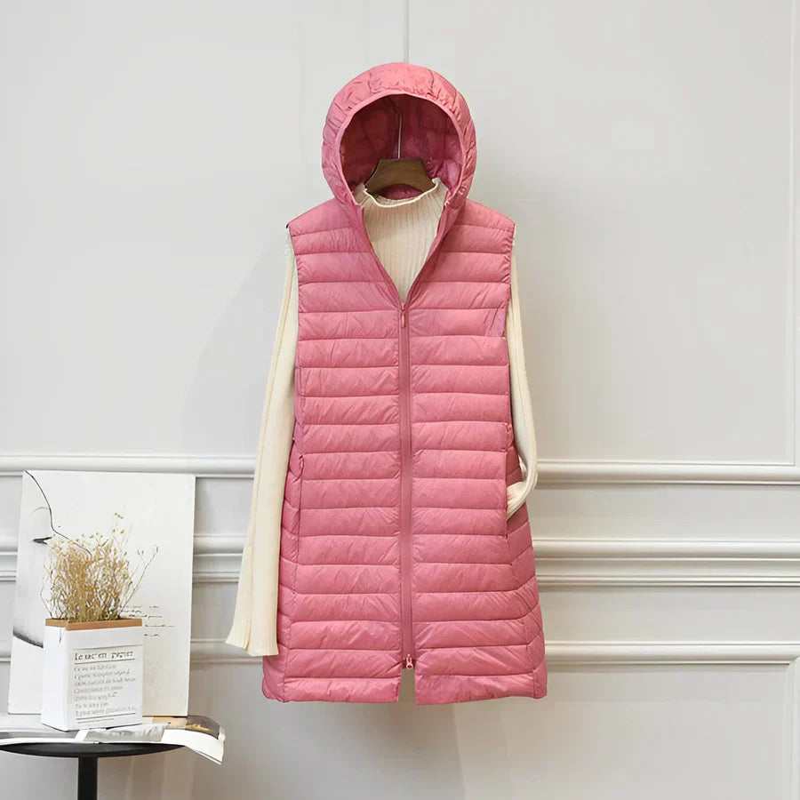 Layered Double-Breasted Coat