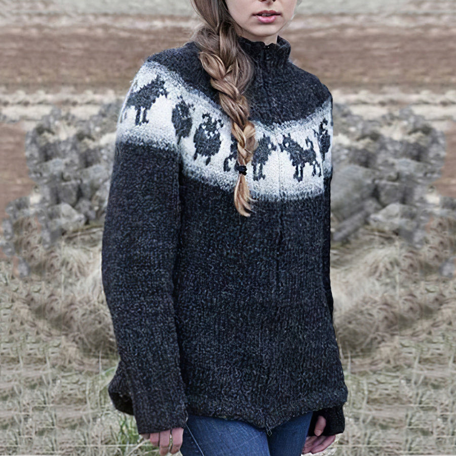 Relaxed Buttoned Sweater