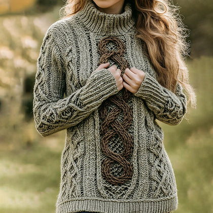 Relaxed Buttoned Sweater