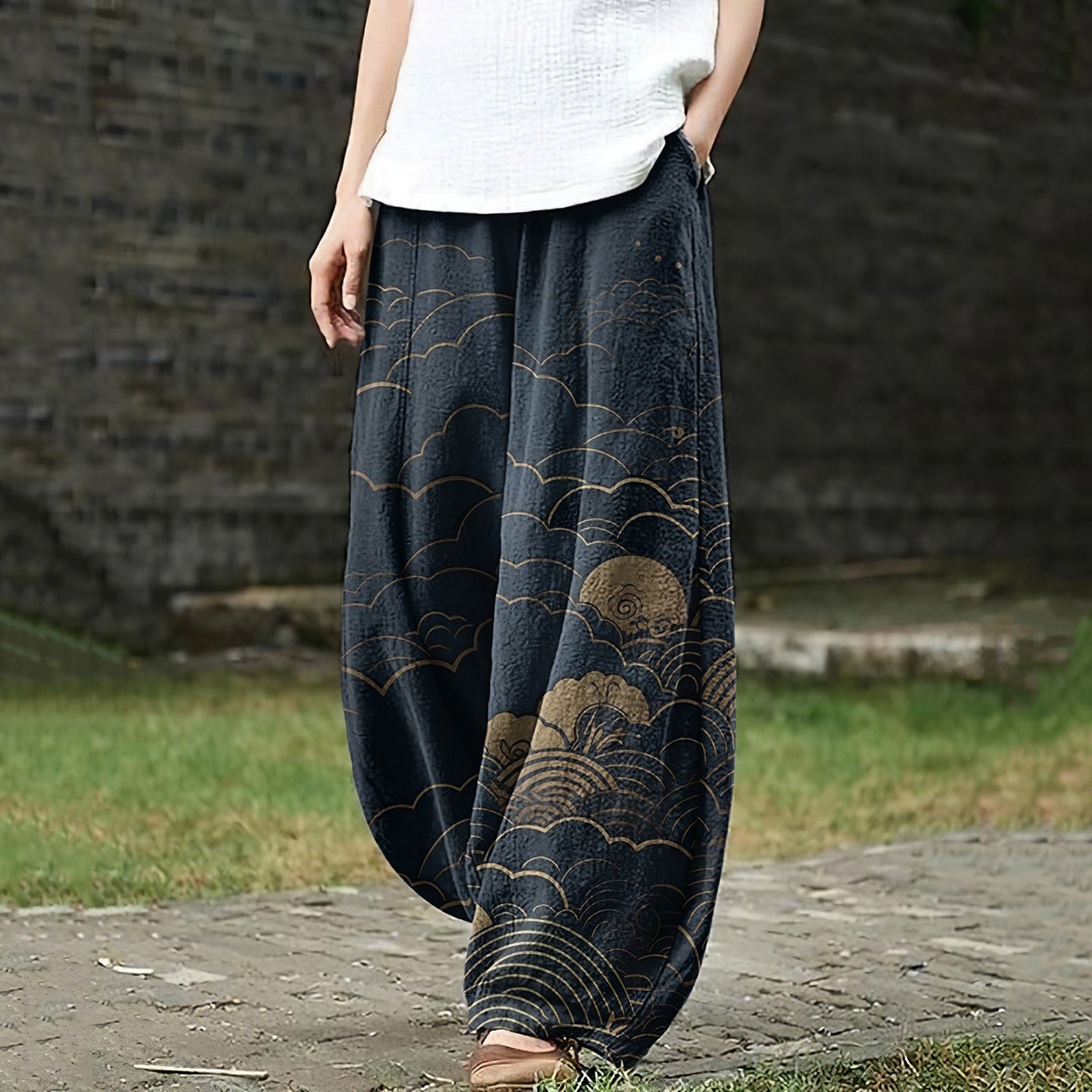 Modern High-Waist Pants