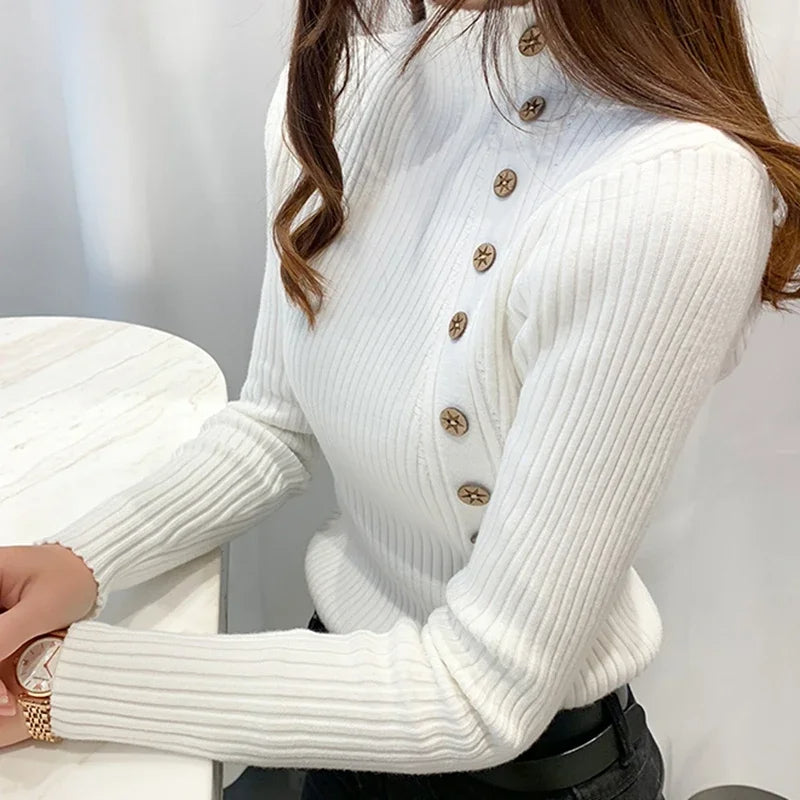 Casual Buttoned Sweater
