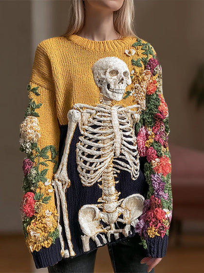 Textured Buttoned Sweater