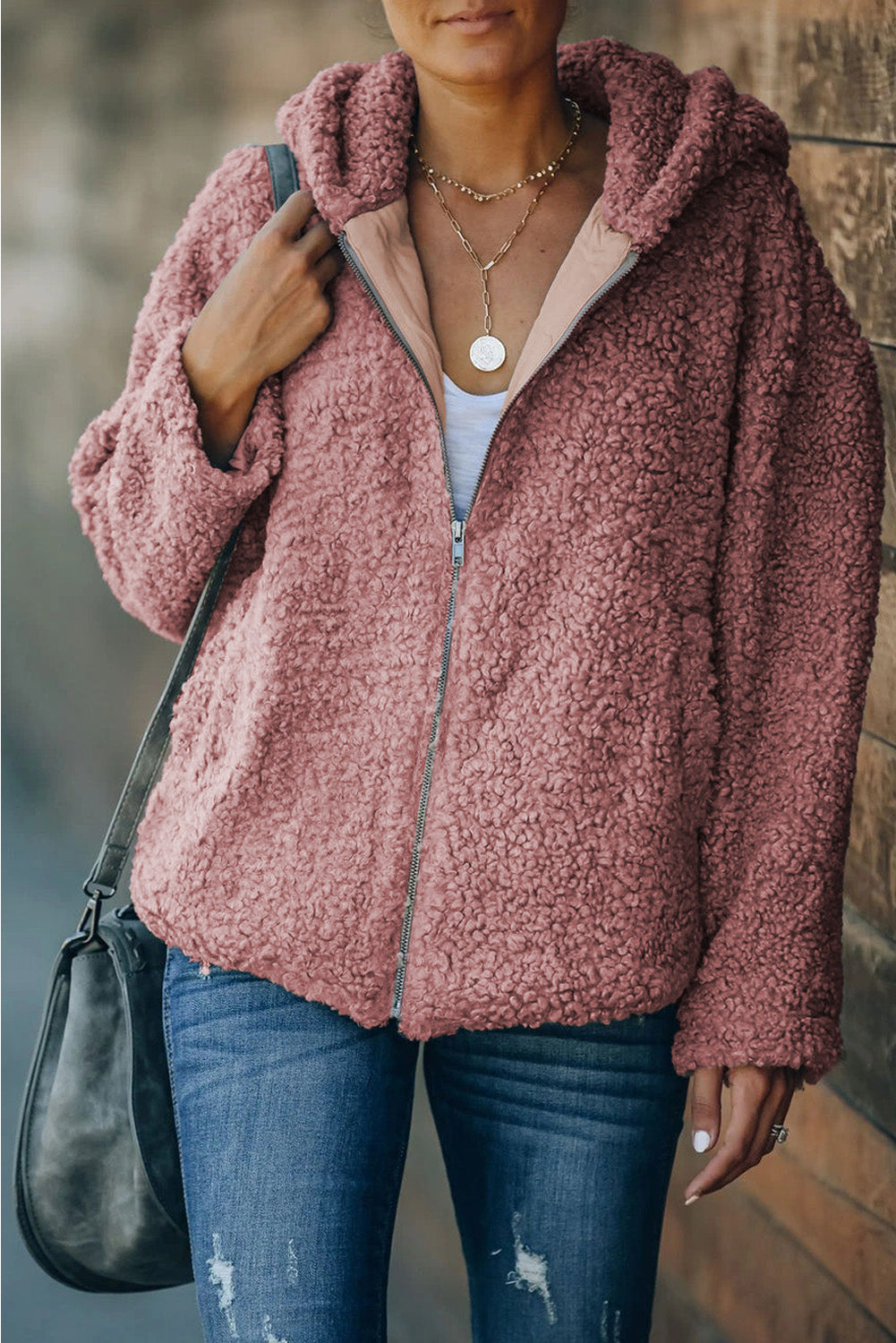 Soft Hooded Coat
