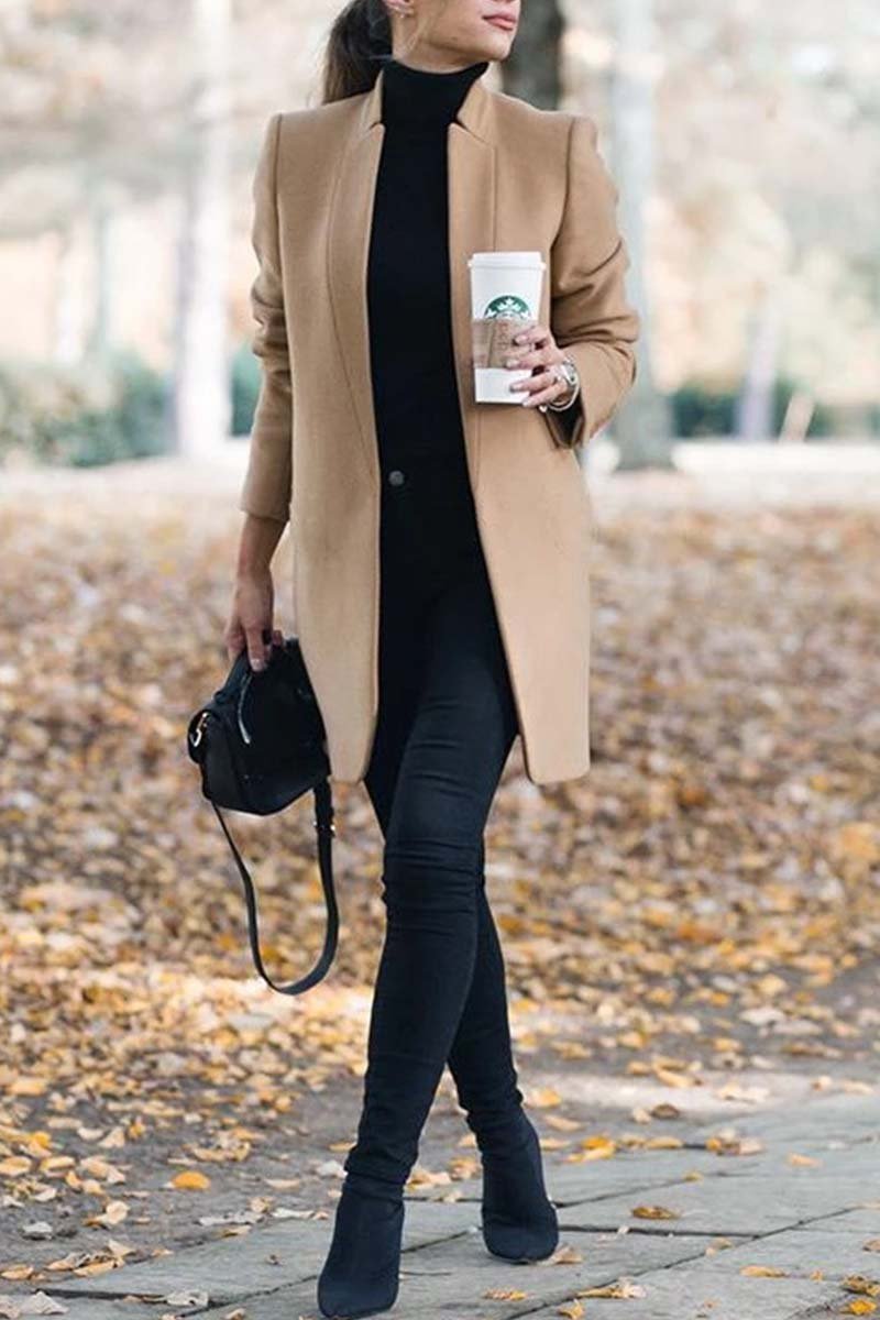 Cozy Double-Breasted Coat