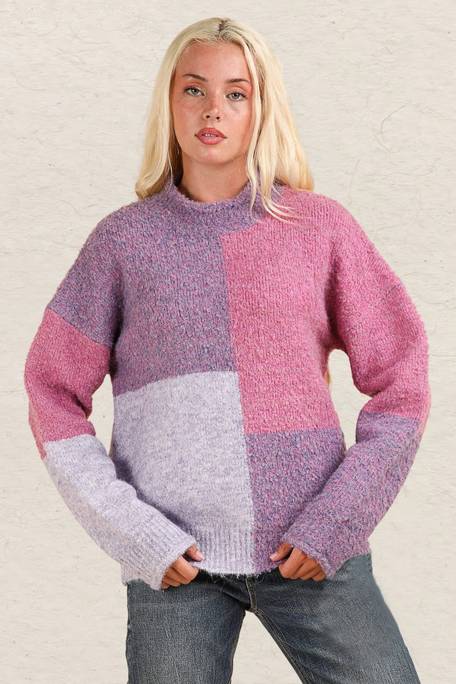Textured V-Neck Sweater