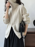 Textured Cropped Sweater