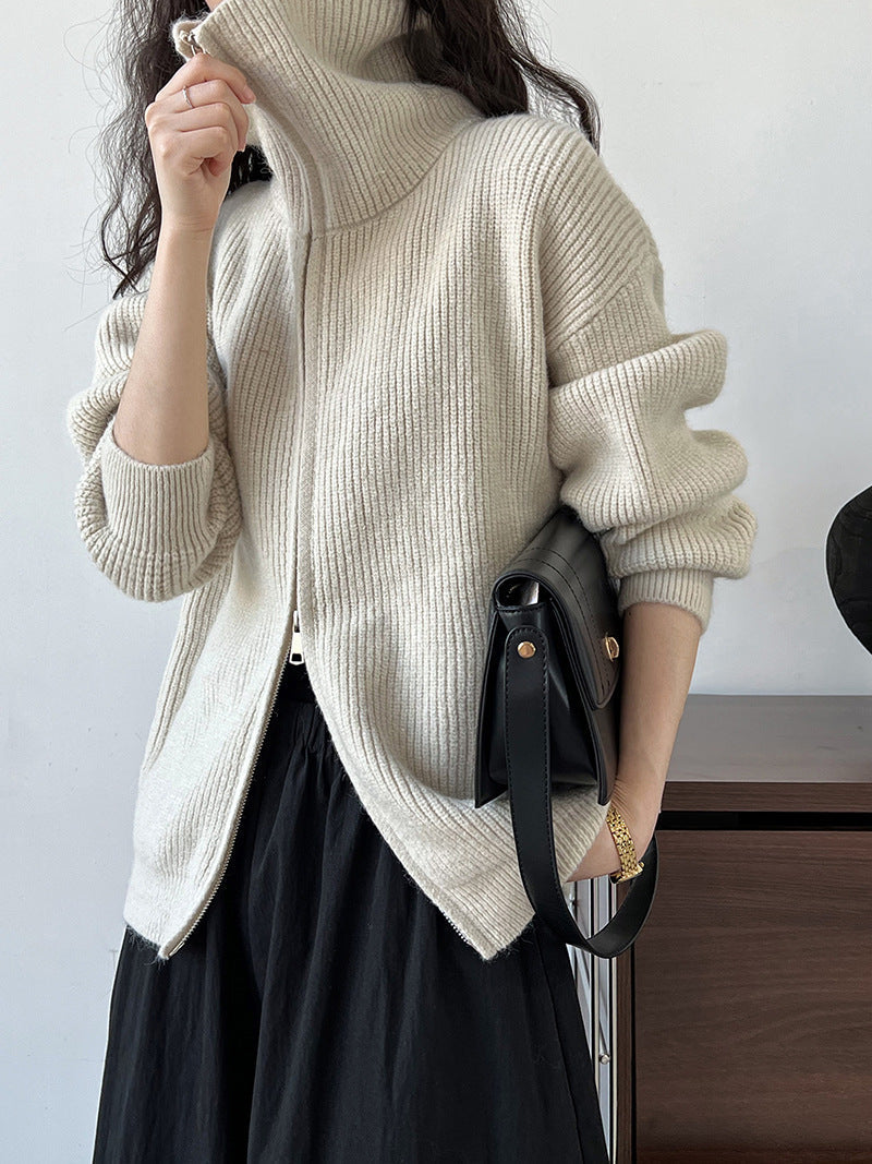 Textured Cropped Sweater
