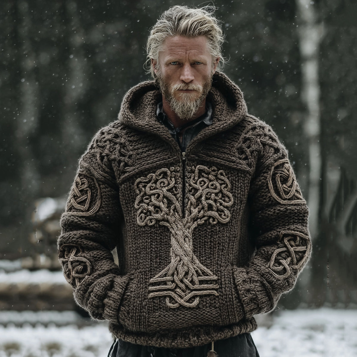 Textured Cable Sweater