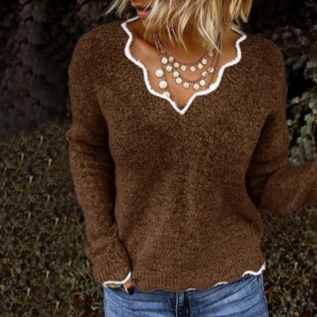 Relaxed V-Neck Sweater