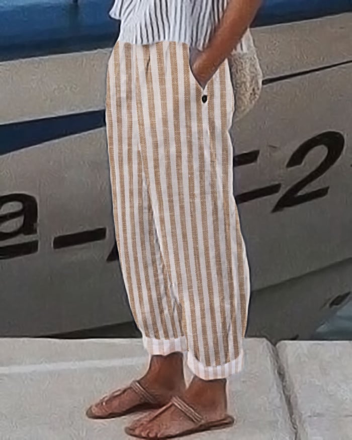 Layered Elastic Pants