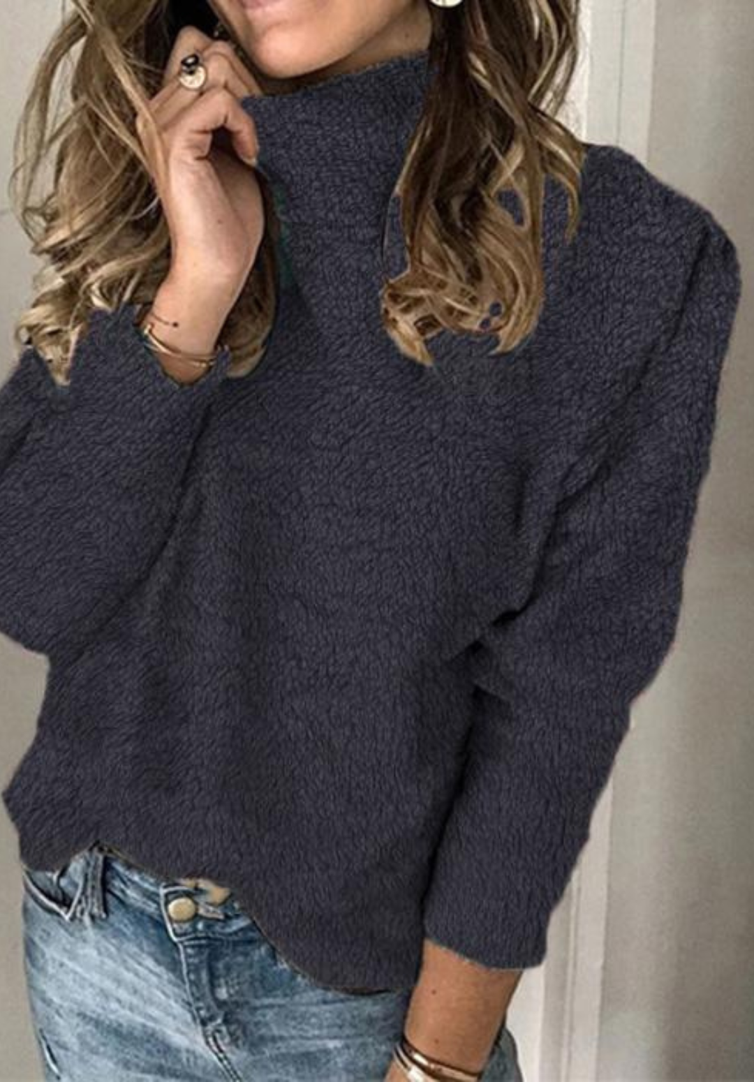 Casual Buttoned Sweater