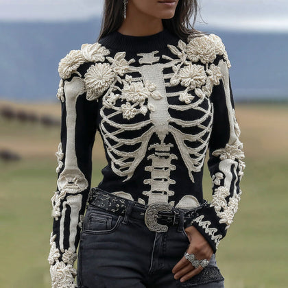Textured Ribbed Sweater