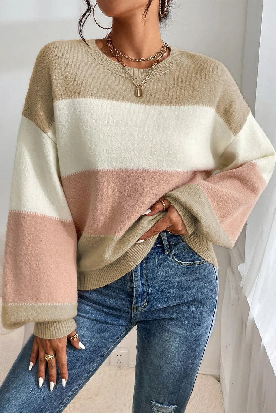 Warm Striped Sweater