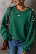 Textured Cropped Sweater