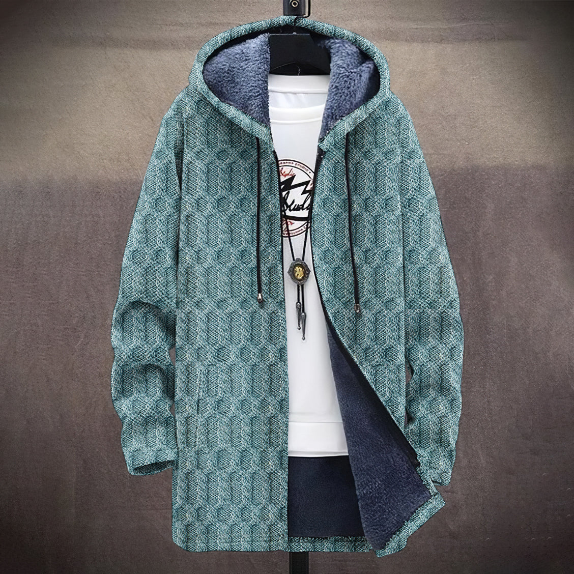 Layered Textured Coat