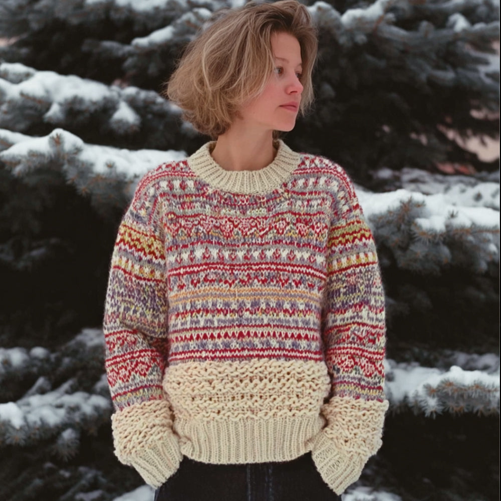 Textured Cable Sweater