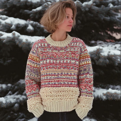 Textured Cable Sweater