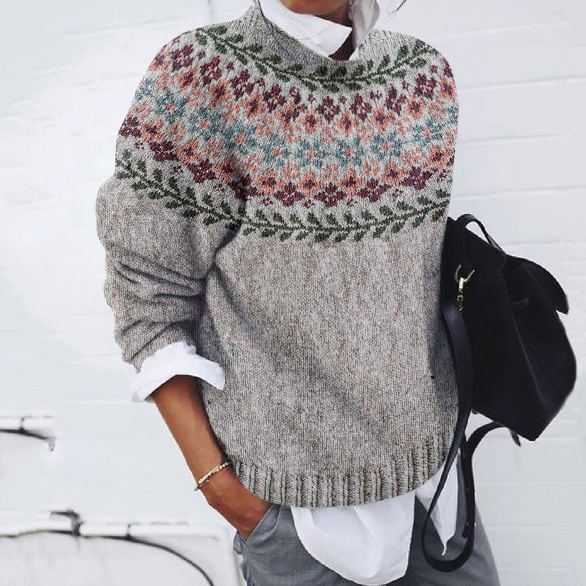 Relaxed Striped Sweater
