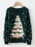 Textured Cropped Sweater