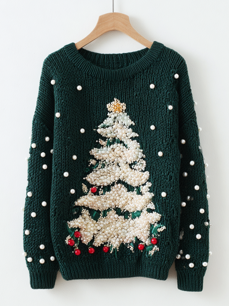 Textured Cropped Sweater