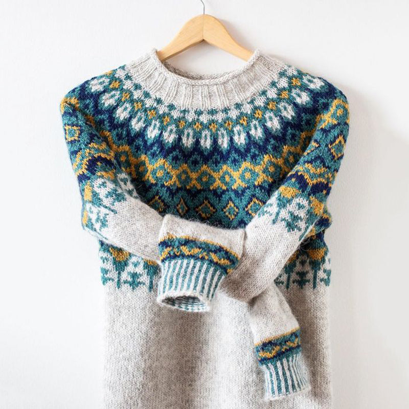 Textured Buttoned Sweater