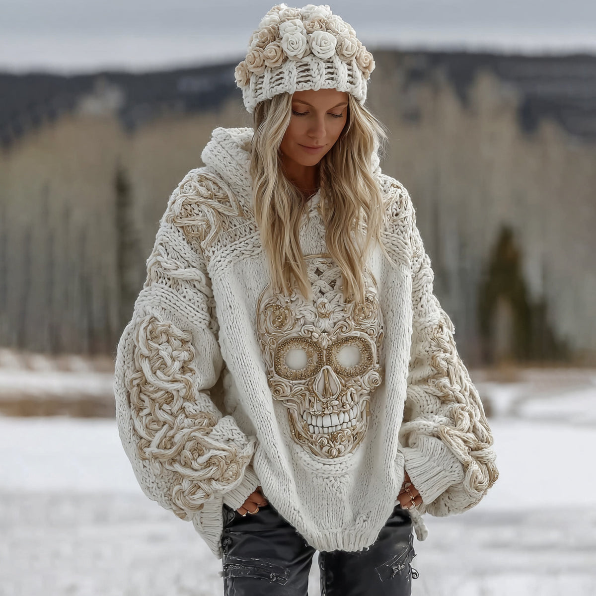 Warm Buttoned Sweater