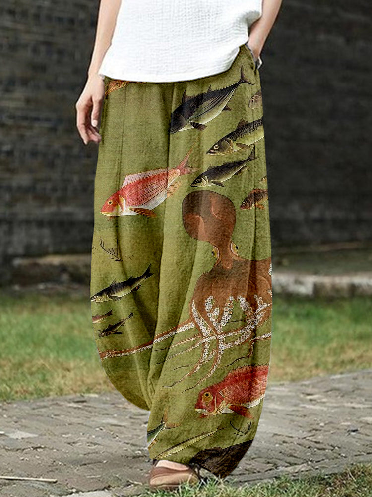 Layered Stretch Pants