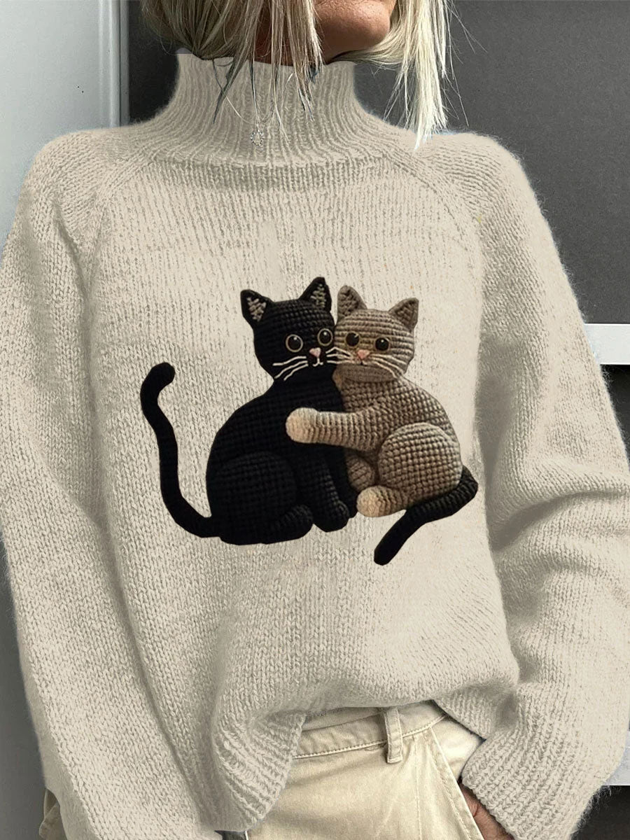 Textured Buttoned Sweater