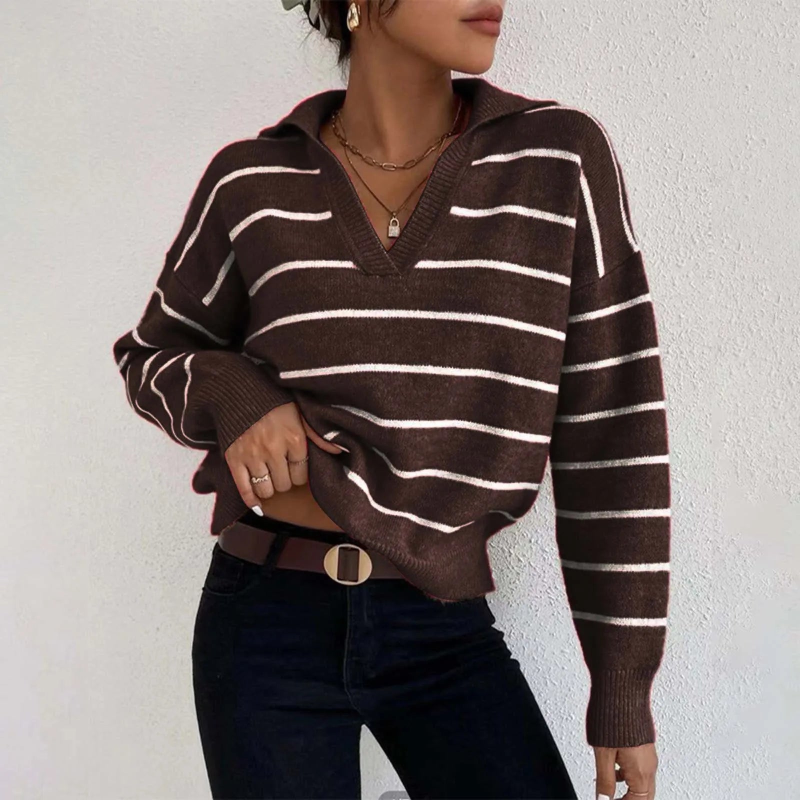 Casual Ribbed Sweater