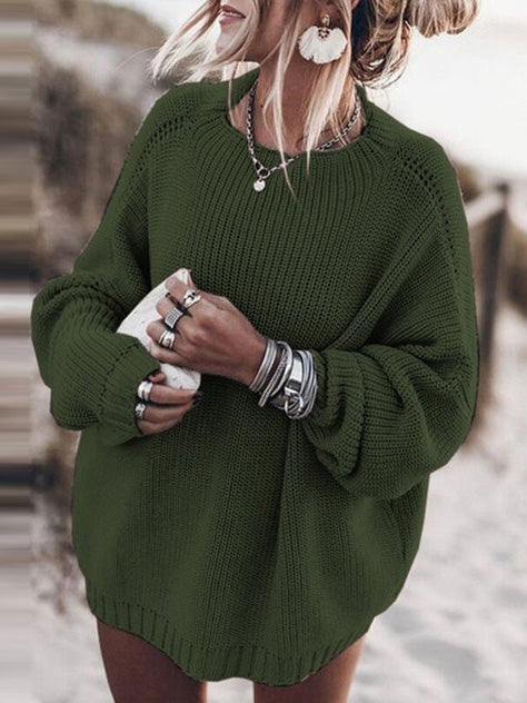 Textured Buttoned Sweater