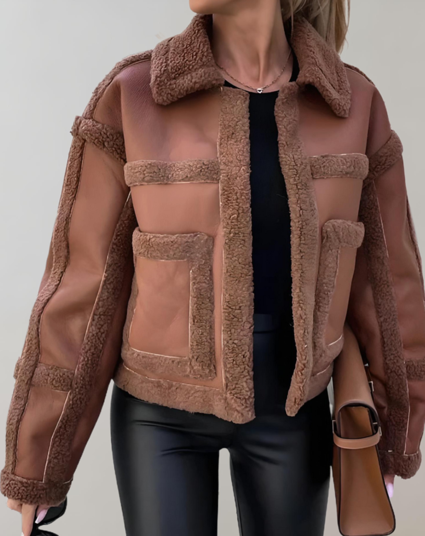 Layered Textured Coat