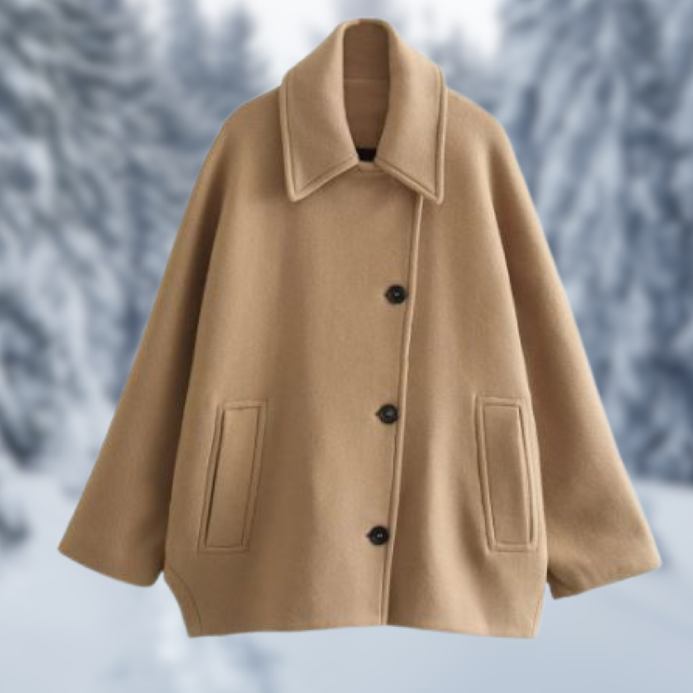 Cozy Buttoned Coat
