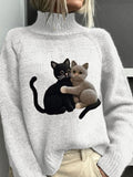 Textured Buttoned Sweater