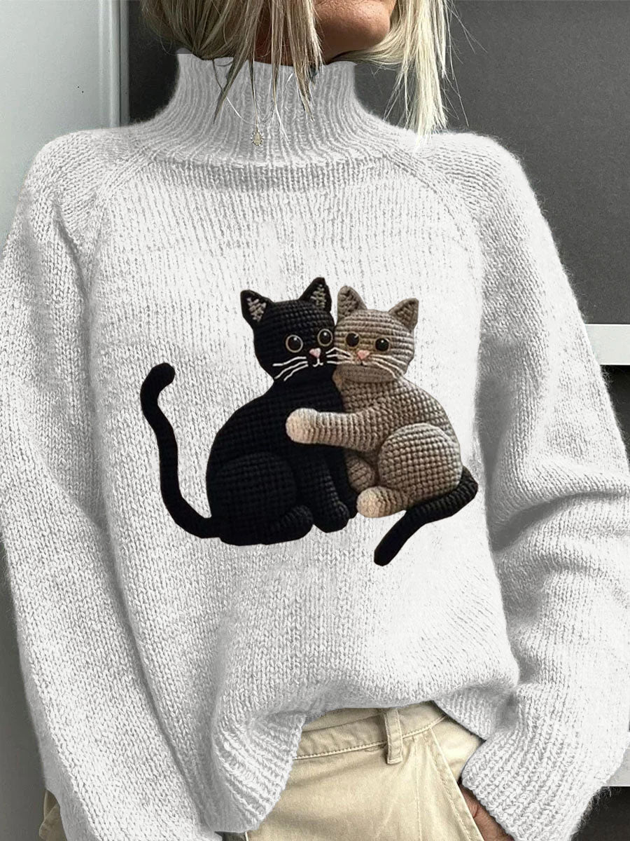 Textured Buttoned Sweater