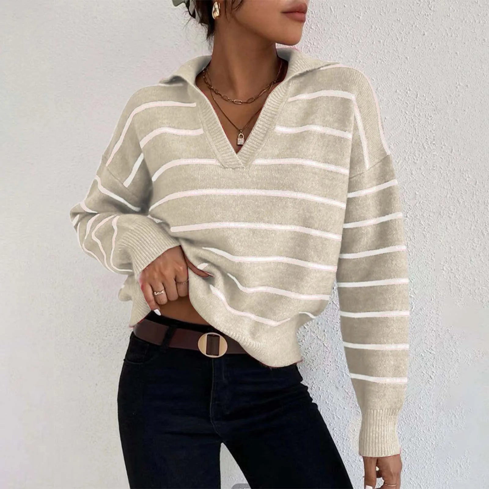 Casual Ribbed Sweater