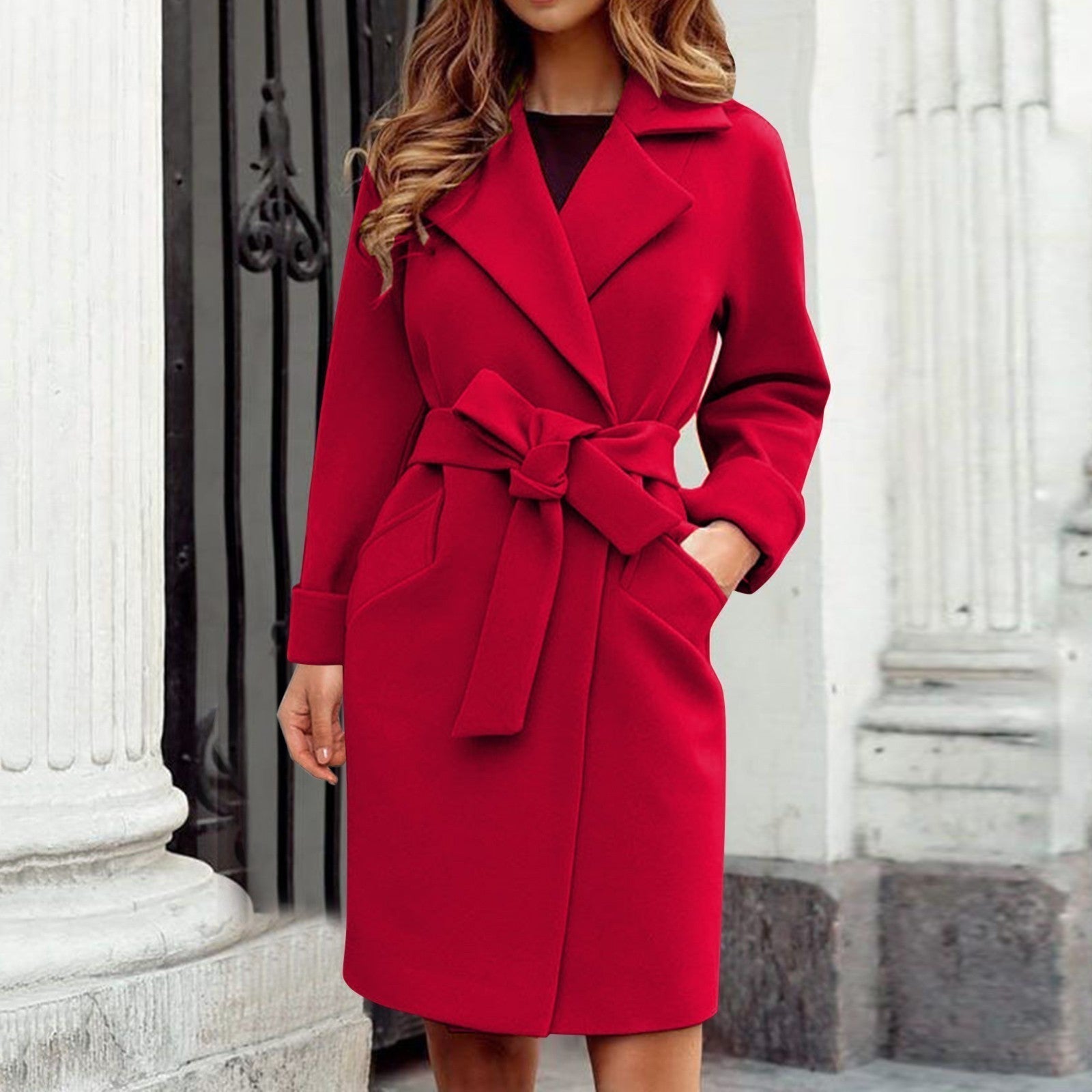 Cozy Double-Breasted Coat