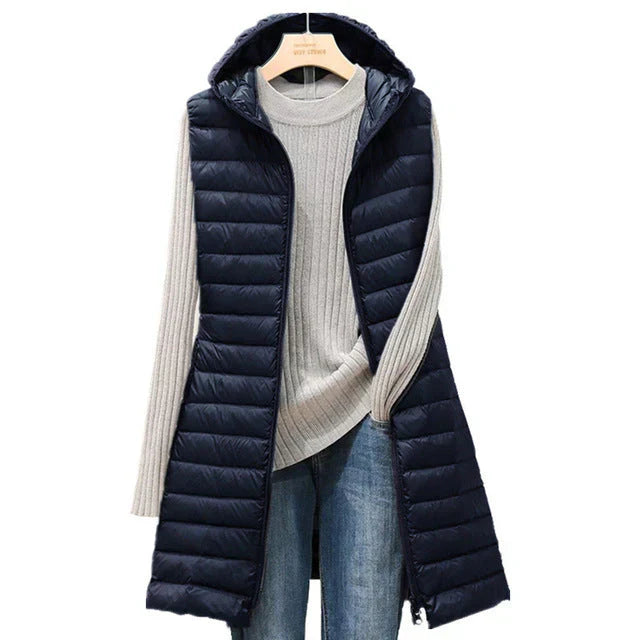 Layered Double-Breasted Coat
