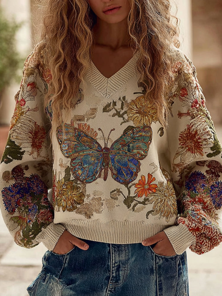 Textured Cable Sweater