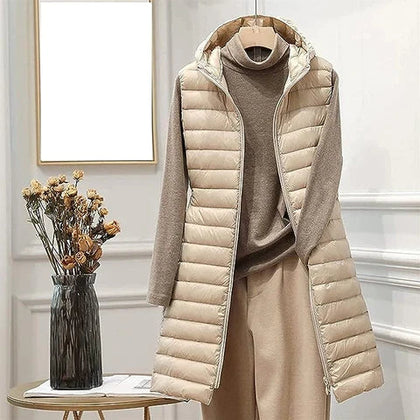 Layered Double-Breasted Coat
