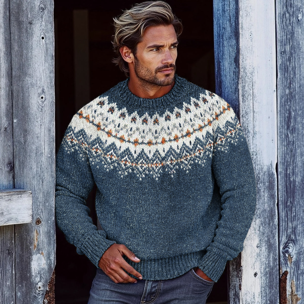 Warm V-Neck Sweater