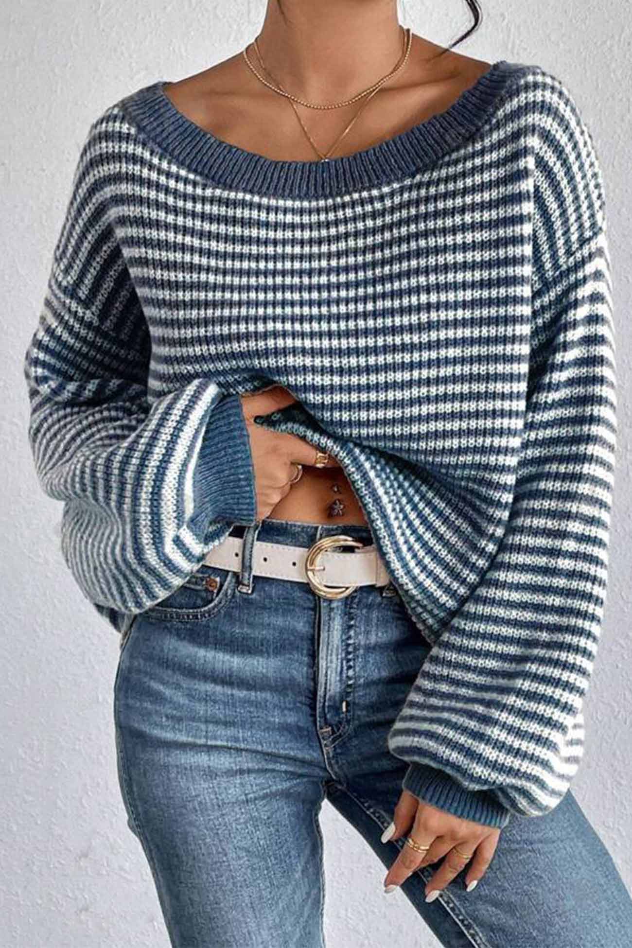 Easy Buttoned Sweater