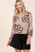 Casual Cropped Sweater