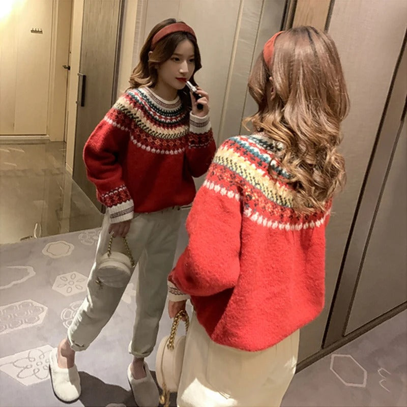Relaxed Buttoned Sweater