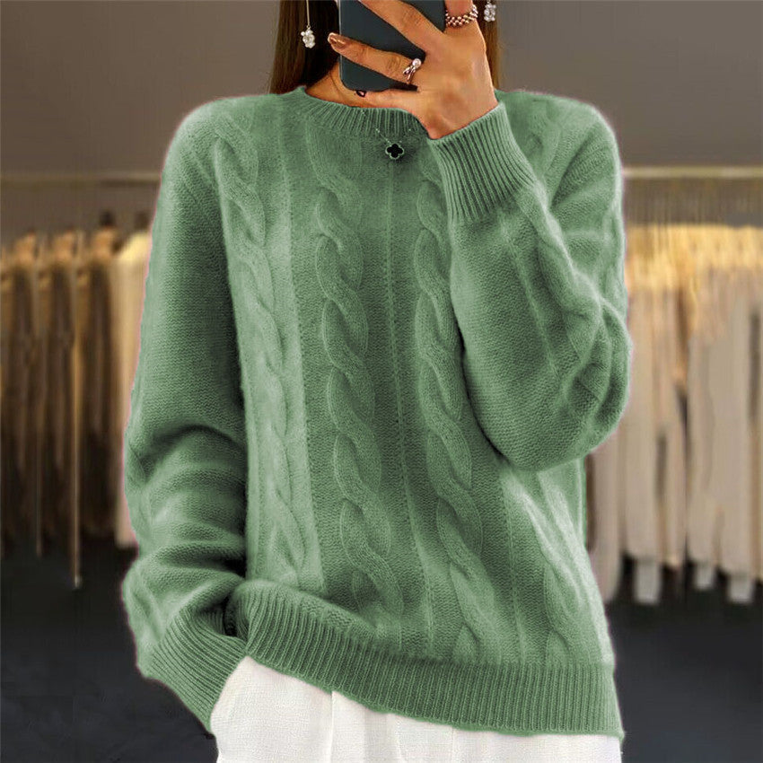 Textured Cropped Sweater