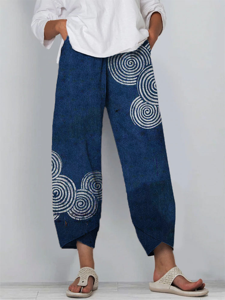 Stretch Printed Pants