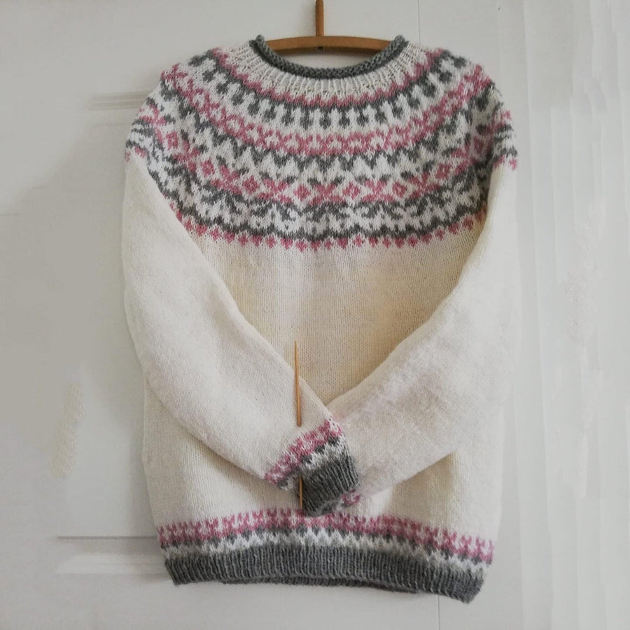 Textured Buttoned Sweater