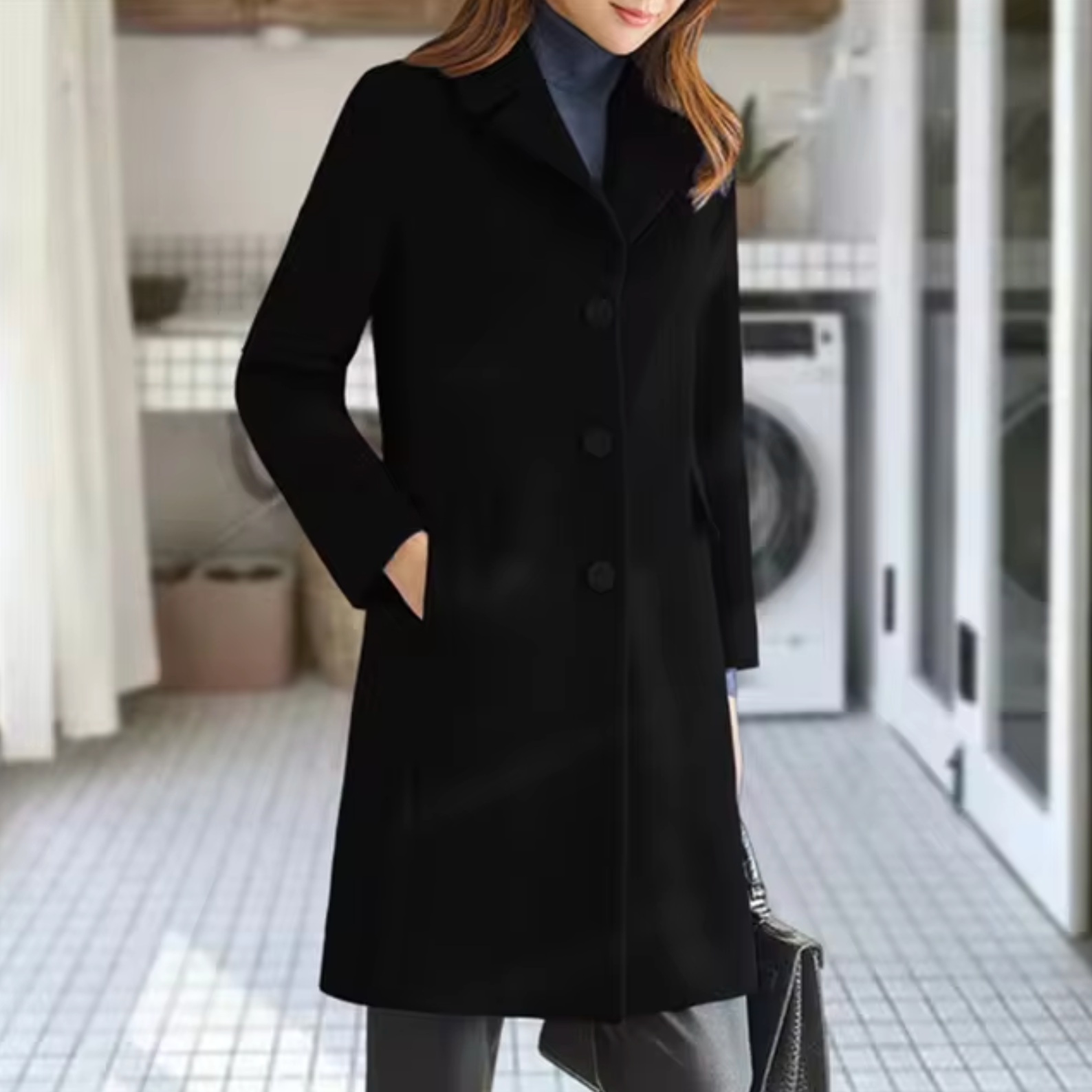 Elegant Buttoned Coat