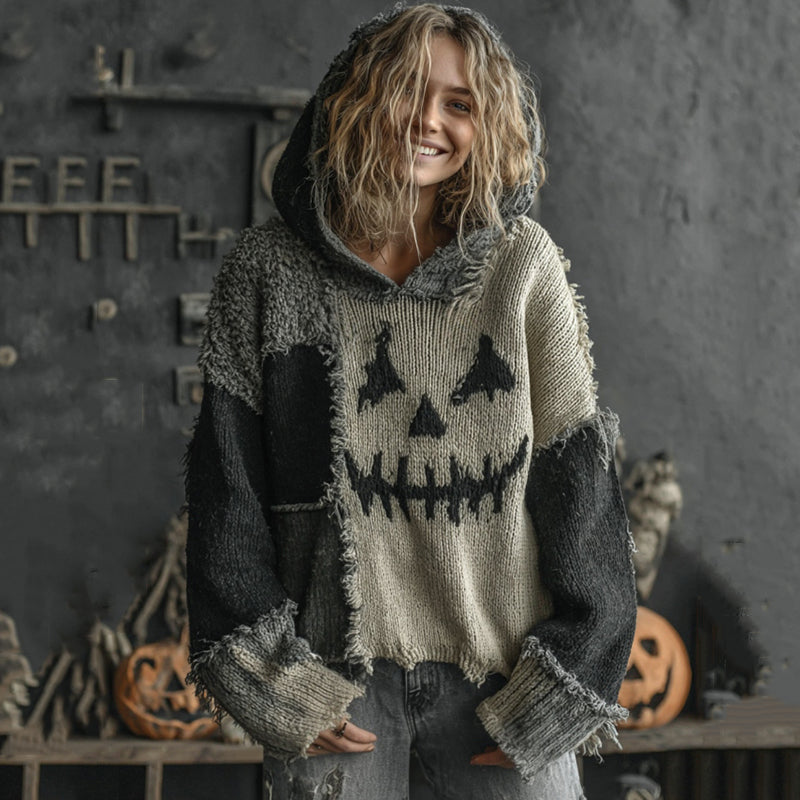 Textured Buttoned Sweater