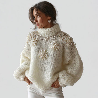 Textured Buttoned Sweater