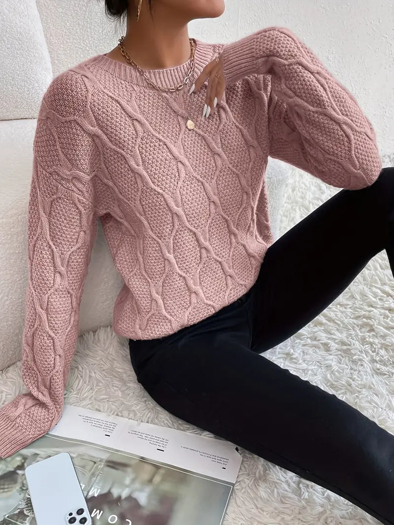 Casual Cropped Sweater